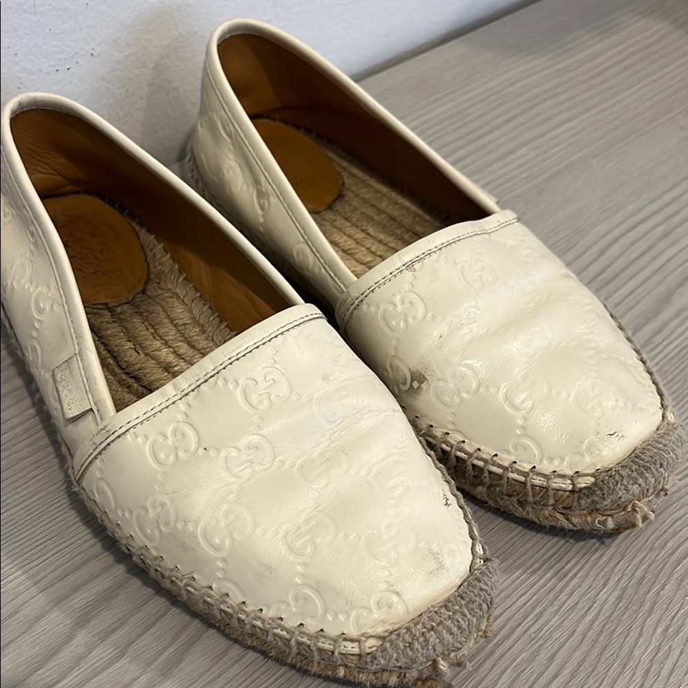 Gucci Women's Cream Espadrilles